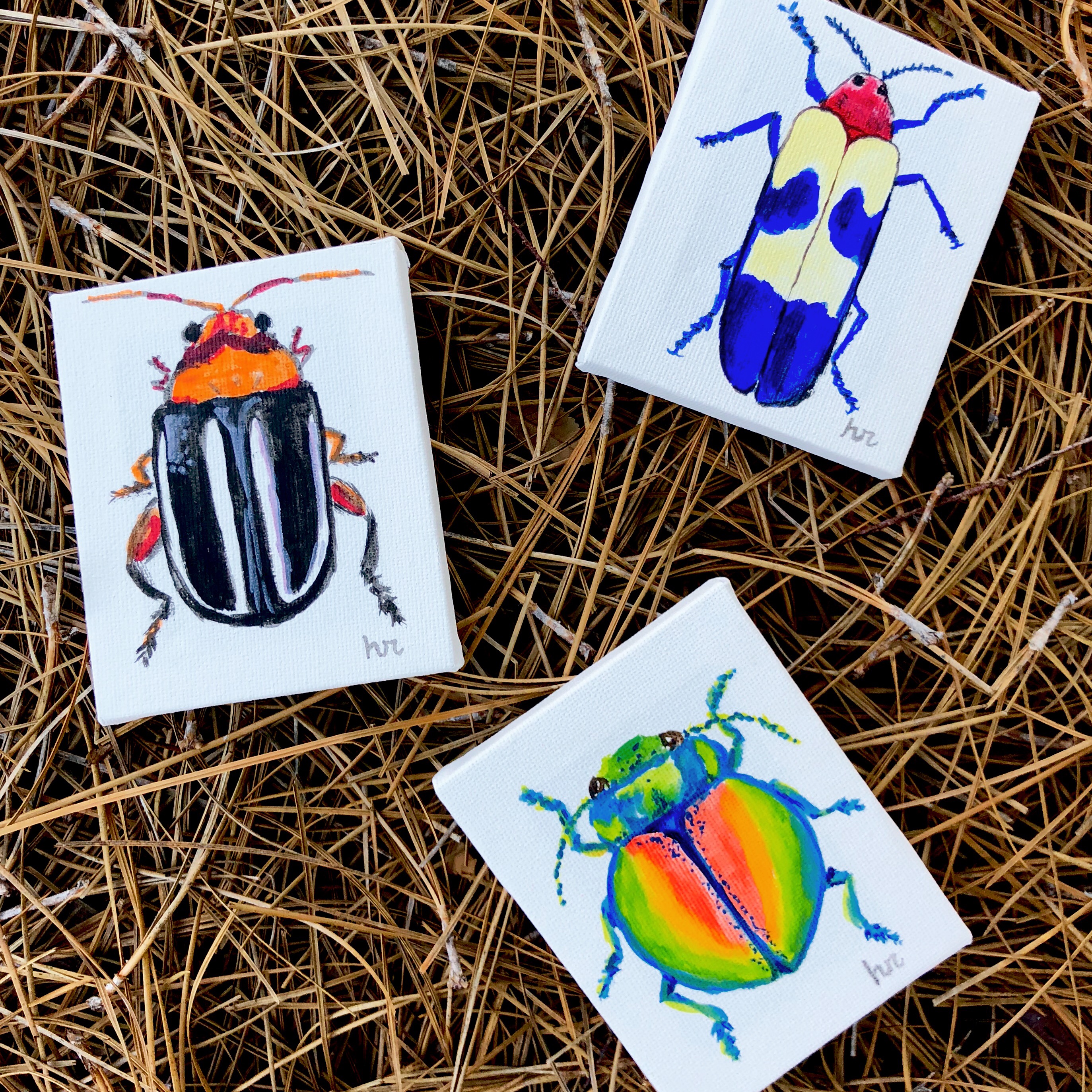 Paint This Beetle Triptych Event Photo